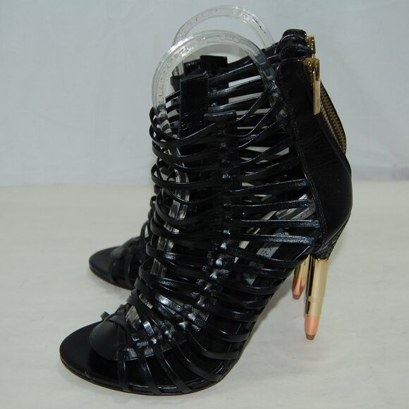 38/8❤️Made ITALY KRUEL LONDON Leather High Heels Gladiator Sandals Ankle Boots